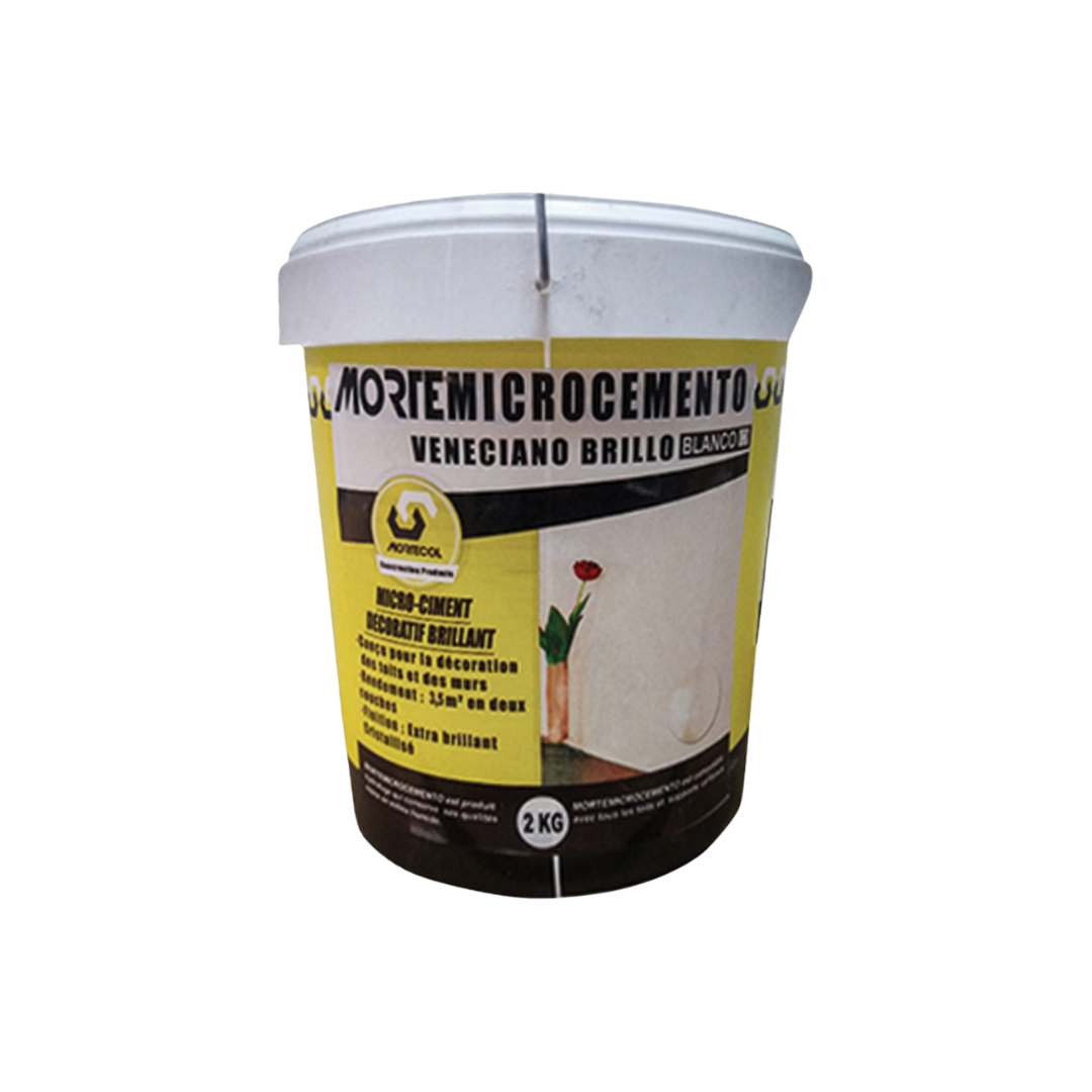 MORTEMICROCEMENTO VENECIANO BRILLO BLANCO